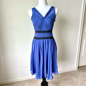 CHLOE Silk Sleeveless Chiffon Clematite Fit & Flare Dress—SZ. 4